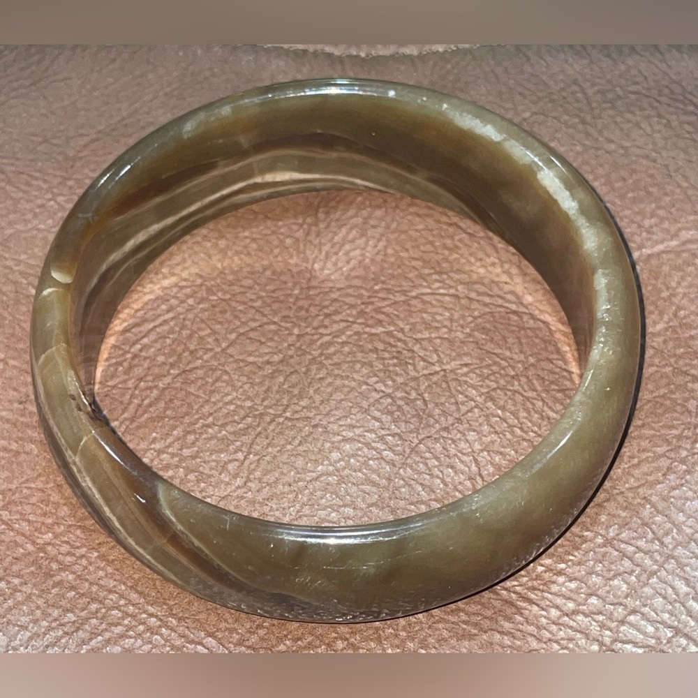 Solid Agate Bangle Bracelet - image 7